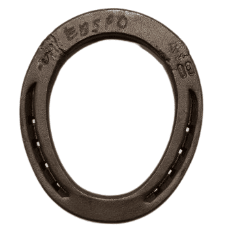 Ironworks Straight Eggbar Punched Horseshoe