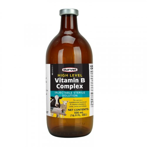 Durvet High Level Vitamin B Complex Injectable (500 ml) High Plains