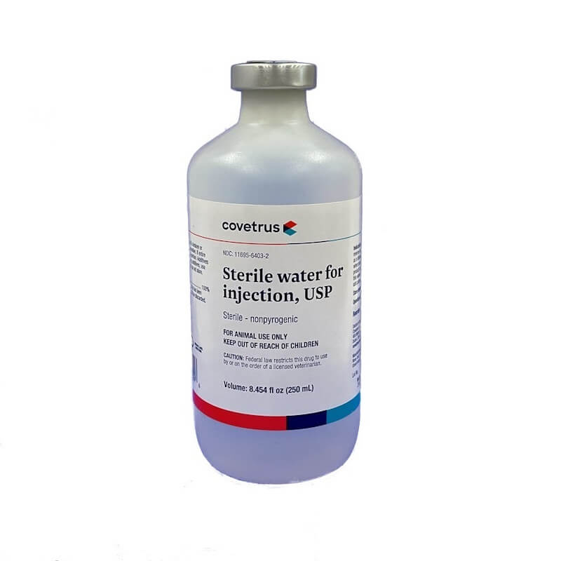 Henry Schein Animal Health Sterile Water Injectable (250 ml) High