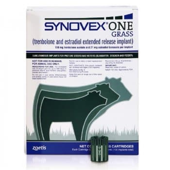 Zoetis Synovex Extended One Grass Implants (100 count)