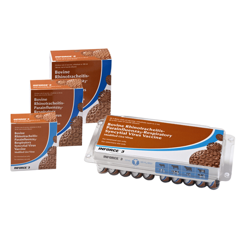 Zoetis Inforce 3 Intranasal Vaccine packages
