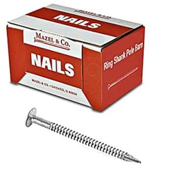 Mazel & Co. 40D Ring Shank Pole Barn Nails