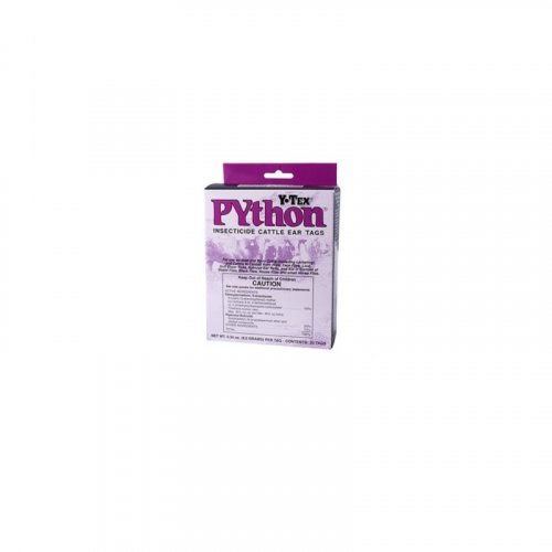 Y-Tex Python Insecticide Fly Tags (20 pack) - High Plains Cattle Supply