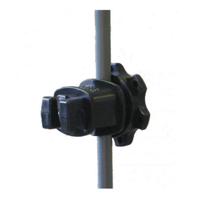 Dare Western® Screw-Tight Round Post Black Insulator