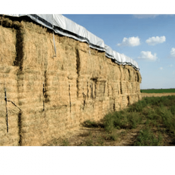 Synthetic Resources Heavy Duty Hay Tarp with 24 Tie Downs (16ml)