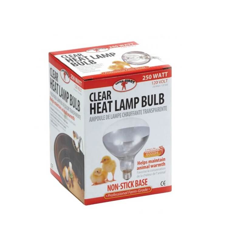 Miller Manufacturing Heat Lamp 250 Watt Clear Bulb High Plains Cattle