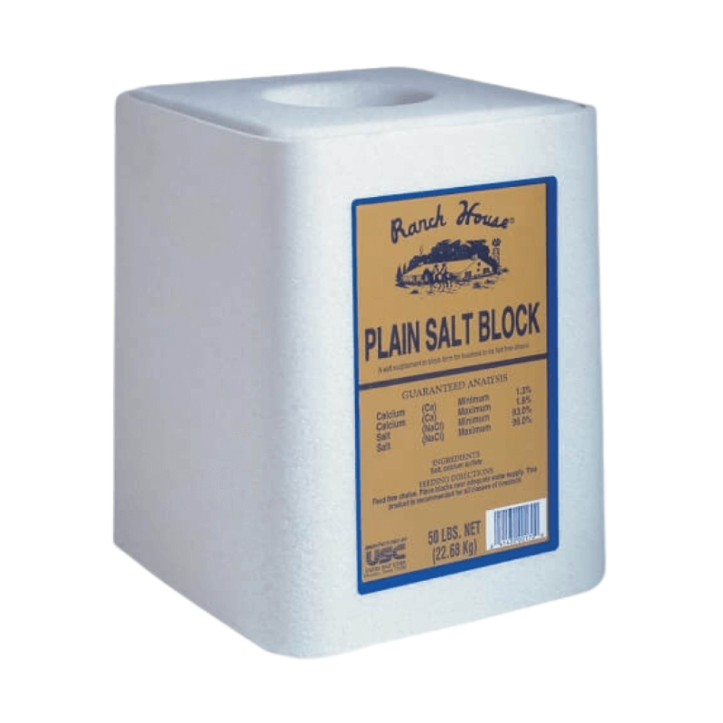 Ranch House White Salt Block (50 lb) High Plains Cattle Supply