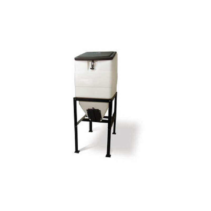 High Country Plastics Feed Bin with Stand High Plains Cattle Supply