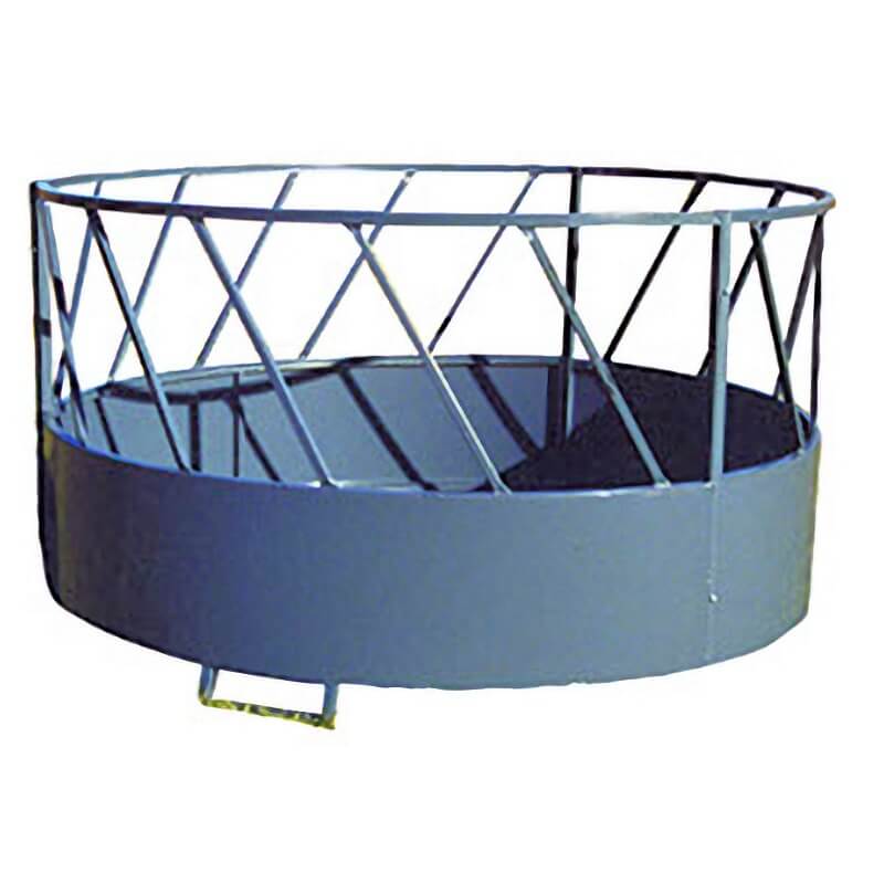 LH Mfg. Slant Bar Bale Feeder with Mud Feet High Plains Cattle Supply