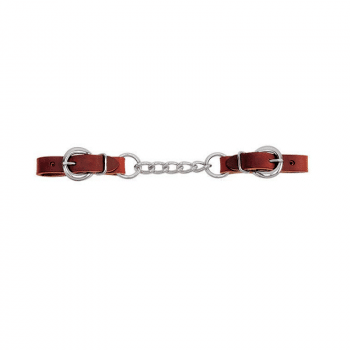 Weaver Latigo Leather Heavy-Duty 4 1/2" Single Link Chain Curb Strap