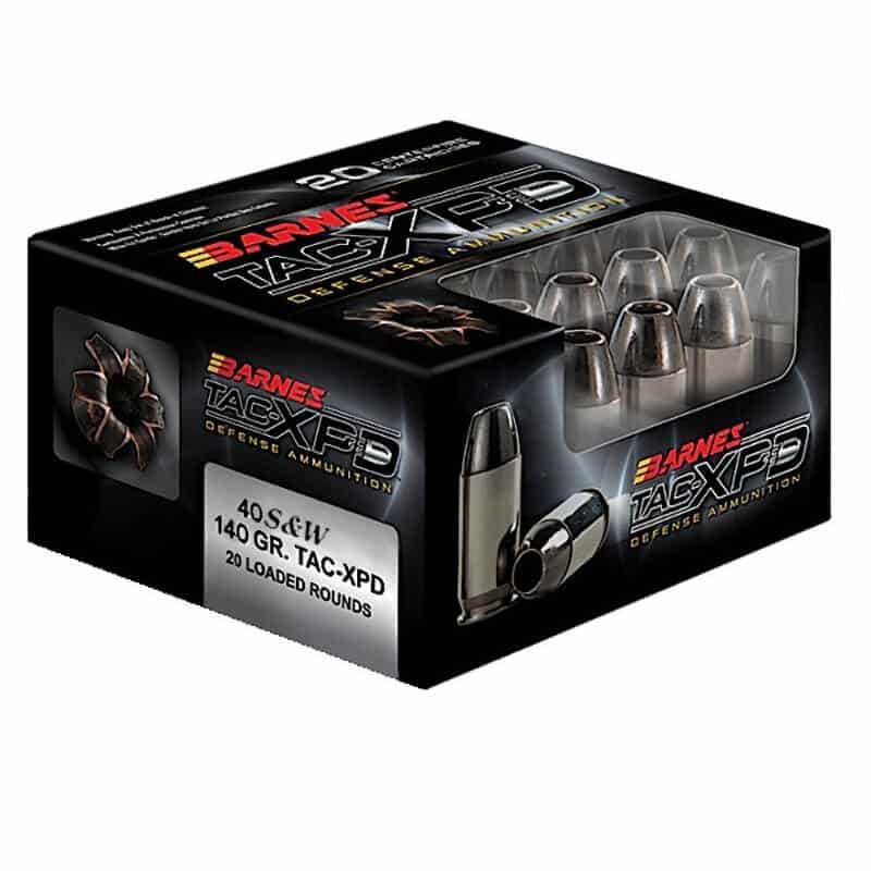 Barnes TACXPD 40 S&W Hollow Point 140 Grain 20 Rounds High Plains